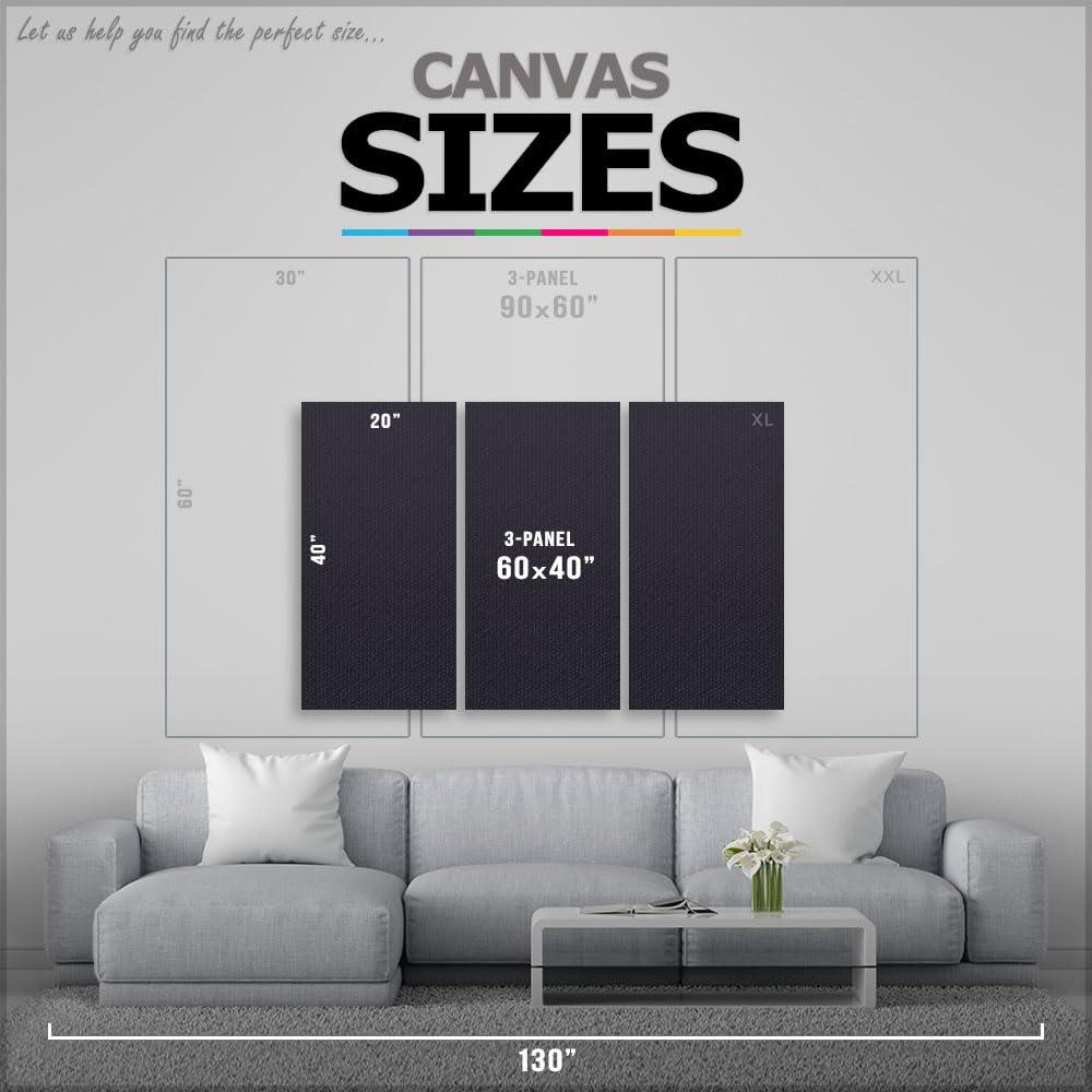 ARTCANVAS ARTCANVAS Black White World Map Canvas Art Print Stretched Framed Painting Picture Poster Giclee Wall Decor - 60\" x 40\" (0.75\" Deep) (3-Piece)