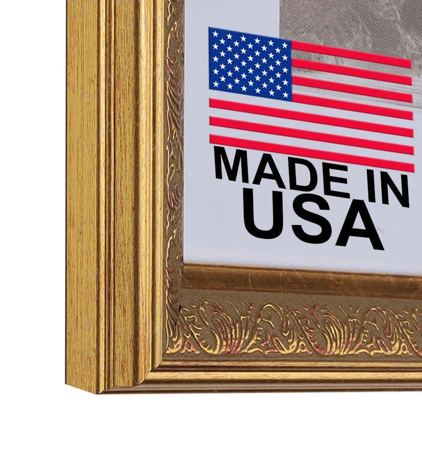 WHOLESALE ARTS AND FRAMES WHOLESALE ARTS AND FRAMES 1-1/2\" Polystyrene Versailles Ornate 17x17 Picture Frame Gold 3232,Made In USA Poster Frame, Ornate Frame for Oil Painting,Canvas Frame,Hand Crafted Quality Frame