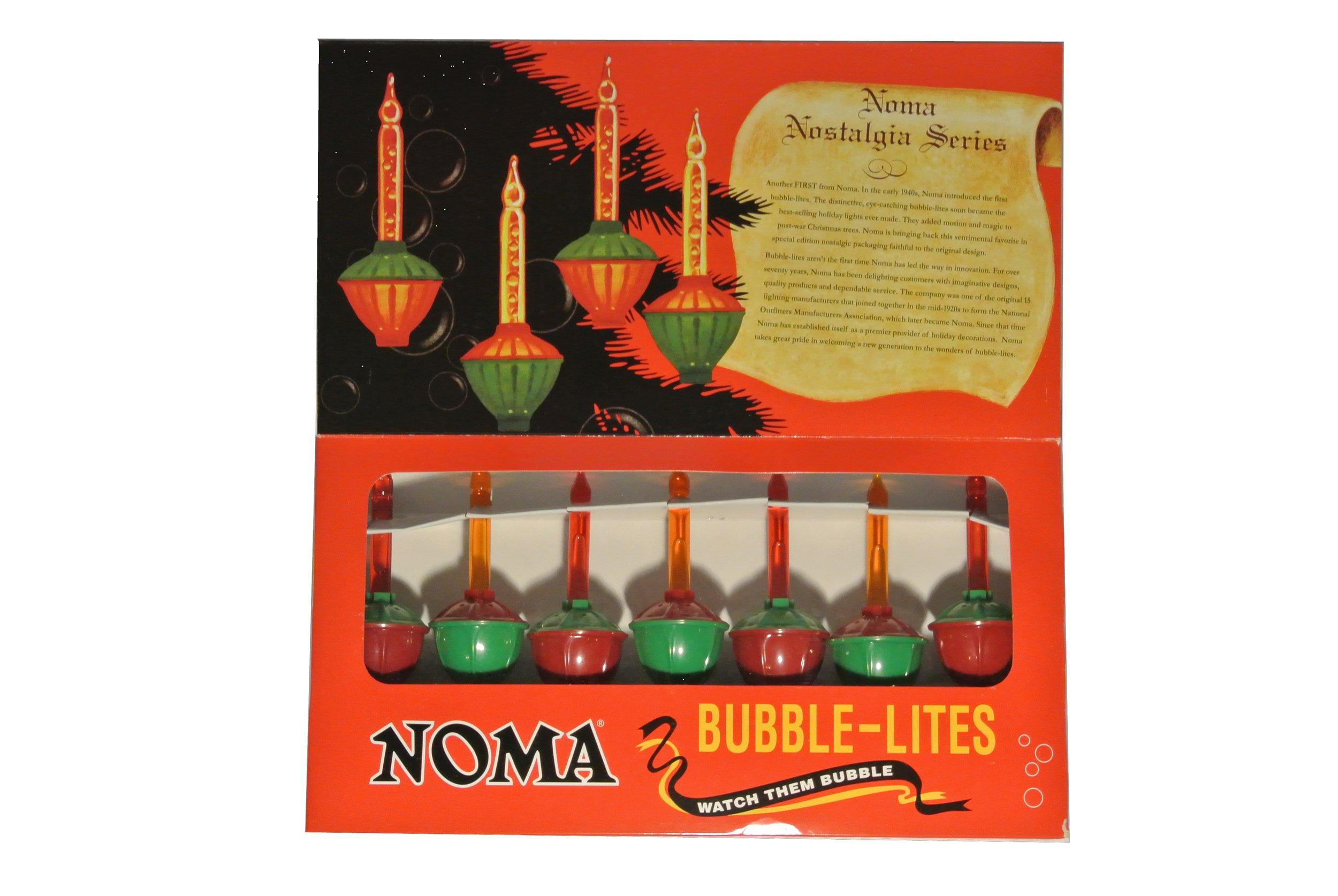 Noma Noma Bubble Lite Set of 7 Vintage Special Edition Christmas Lights Nostalgia