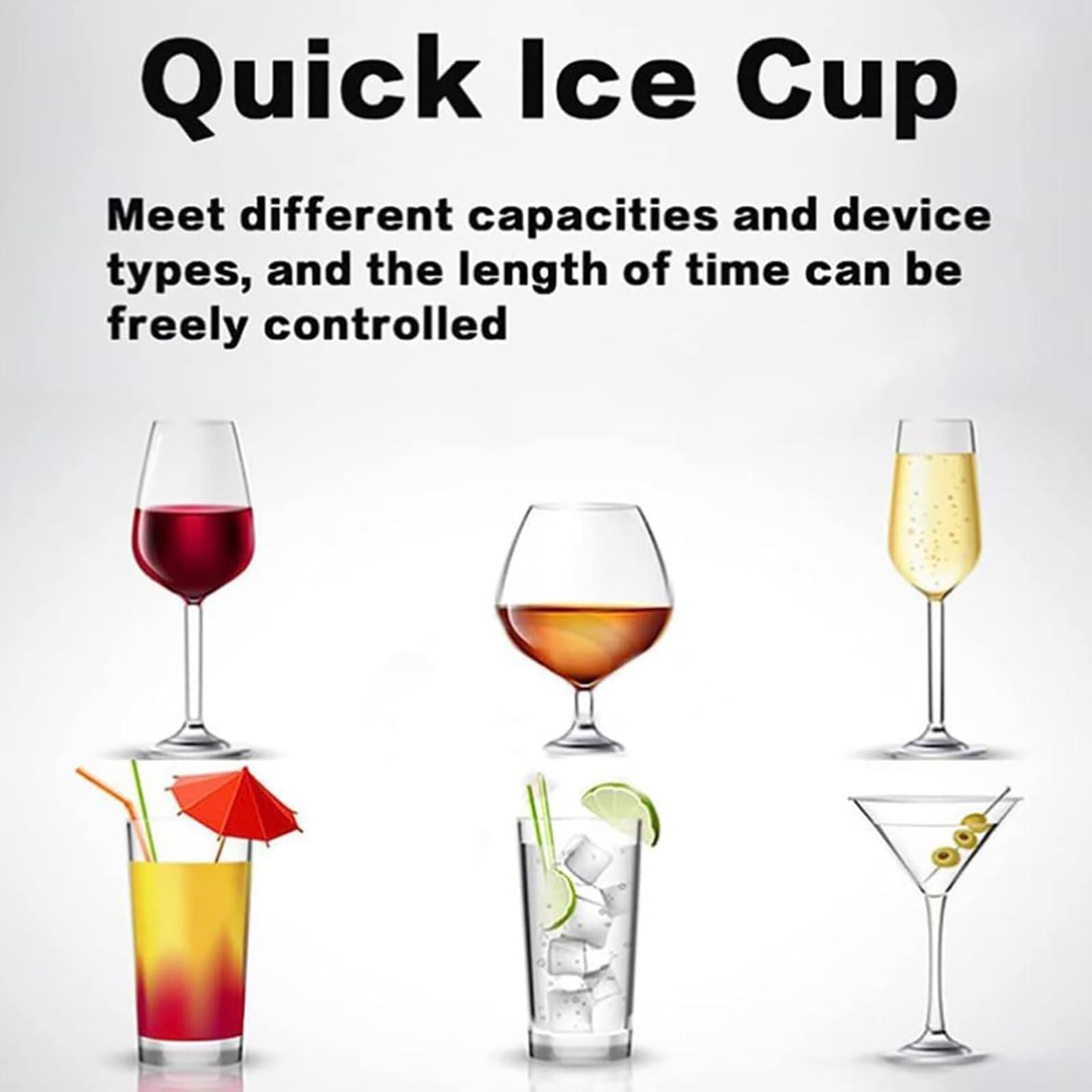 oiakus oiakus Co2 Glass Froster, Glass Chiller for Cups and Glasses, Instant Drink Chiller for Cocktail, Beer, Mixed Drinks, Wine Glass Chiller for Bar, Restaurant, Kitchen
