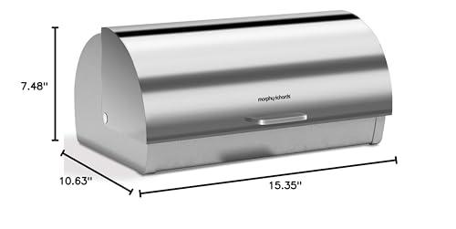 Morphy Richards Morphy Richards 46245 Accents Roll Top Bread Bin, Stainless Steel, Silver