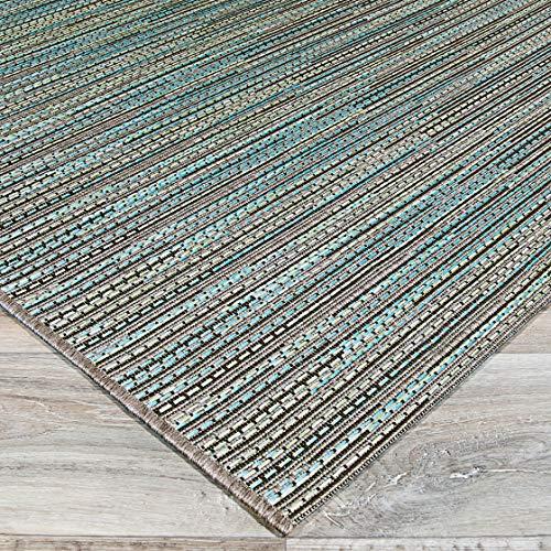 Couristan Couristan 2471/2200 Monaco Larvotto Runners, 2-Feet 3-Inch by 7-Feet 10-Inch, Blue