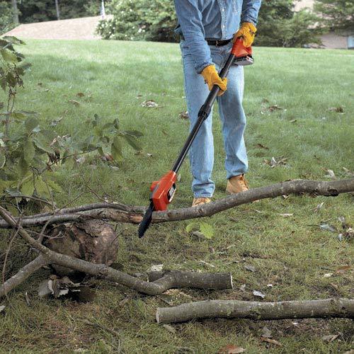 BLACK+DECKER BLACK+DECKER 20V Max Pole Saw for Tree Trimming, Cordless, with Extension up to 14 ft., Bare Tool Only (LPP120B)