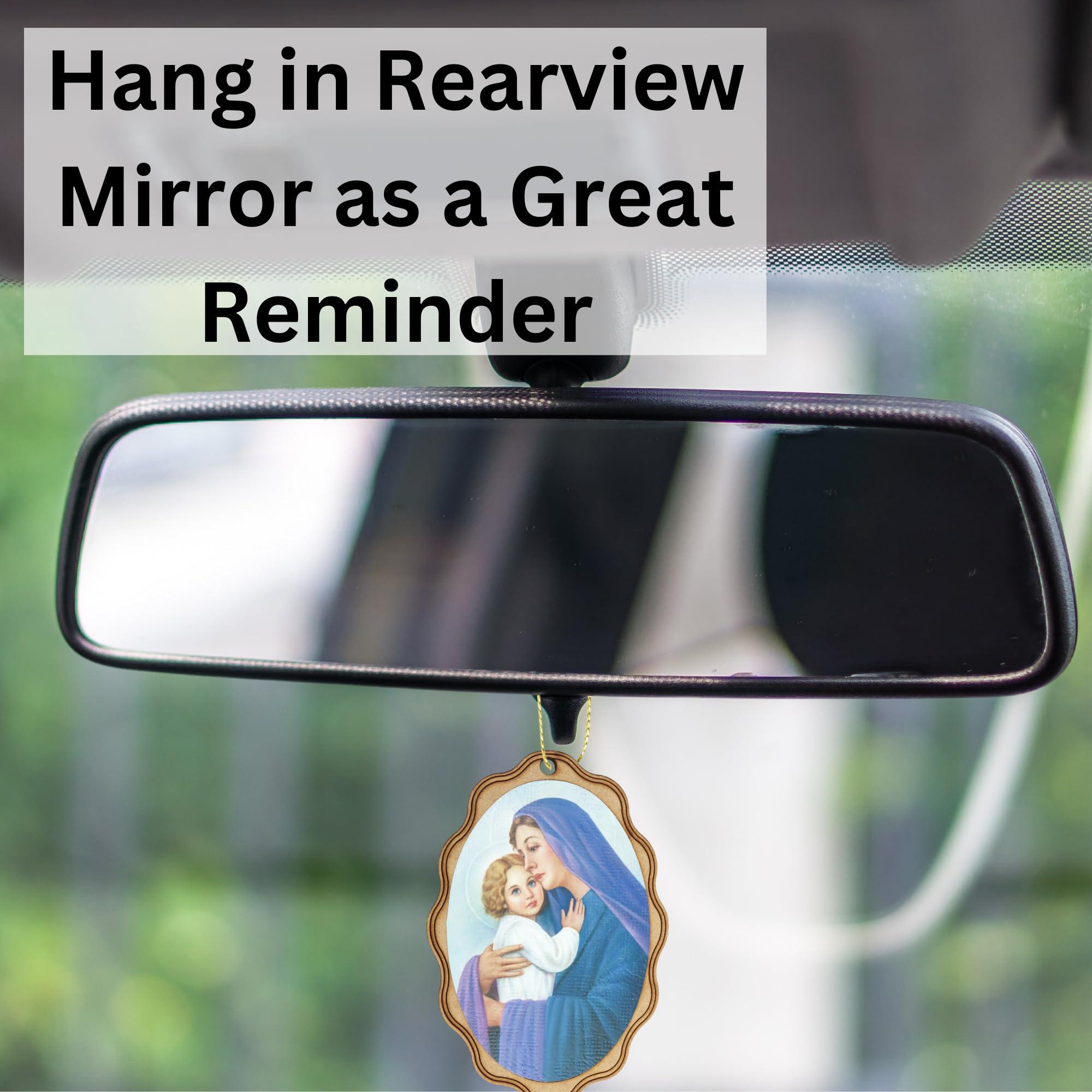 Needzo Needzo Religious Wooden Icons, Assorted Miniature Catholic Figures, Perfect Church Handout, 7 by 5 Centimeters, (Pack of 14)