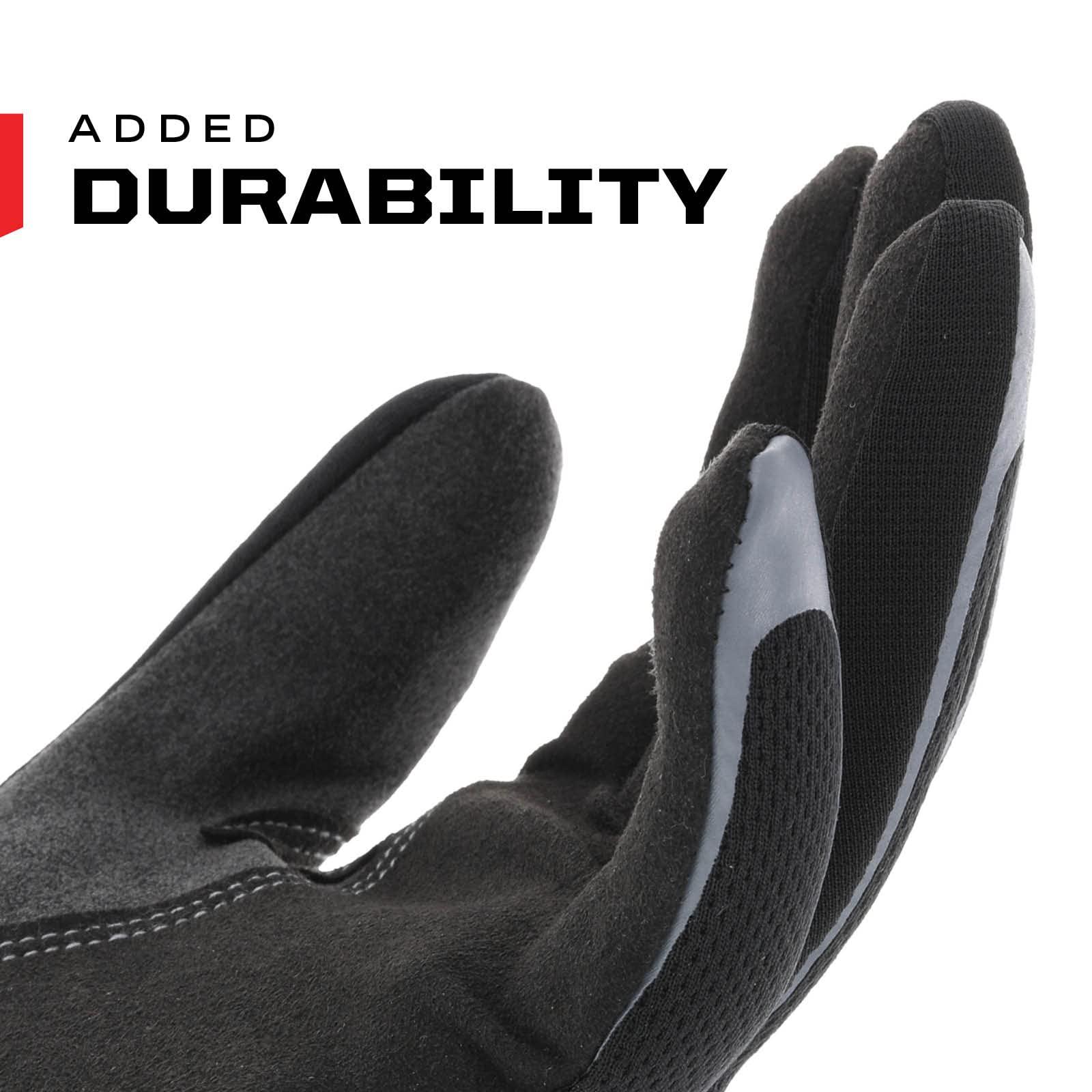 Mechanix Wear Mechanix Wear: Utility Work Gloves with Secure Fit, Touchscreen Capable, High Dexterity, Synthetic Leather Glove for Multi-purpose Use, Work Gloves for Men, Black (Black, Large)