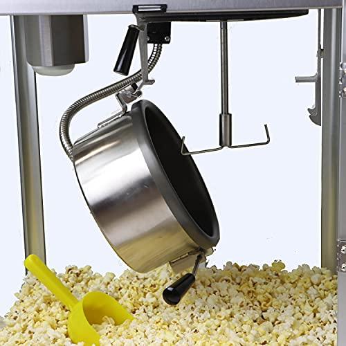 Paragon Paragon 1911 Style Pop 8 Ounce Black & Chrome Popcorn Machine for Professional Concessionaires Requiring Commercial Quality High Output Popcorn Equipment