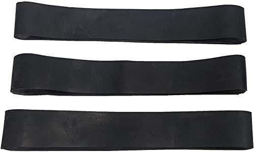 LINE2design LINE2design Firefighter Helmet Bands - Heavy Duty Rubber Helmet Band Fits for Modern & Traditional Style Fire Helmets Pack of 3 - Black - Made in USA
