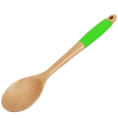 Chef Craft Chef Craft Premium Silicone Handle Wooden Spoon Set, 14 inch, Rainbow