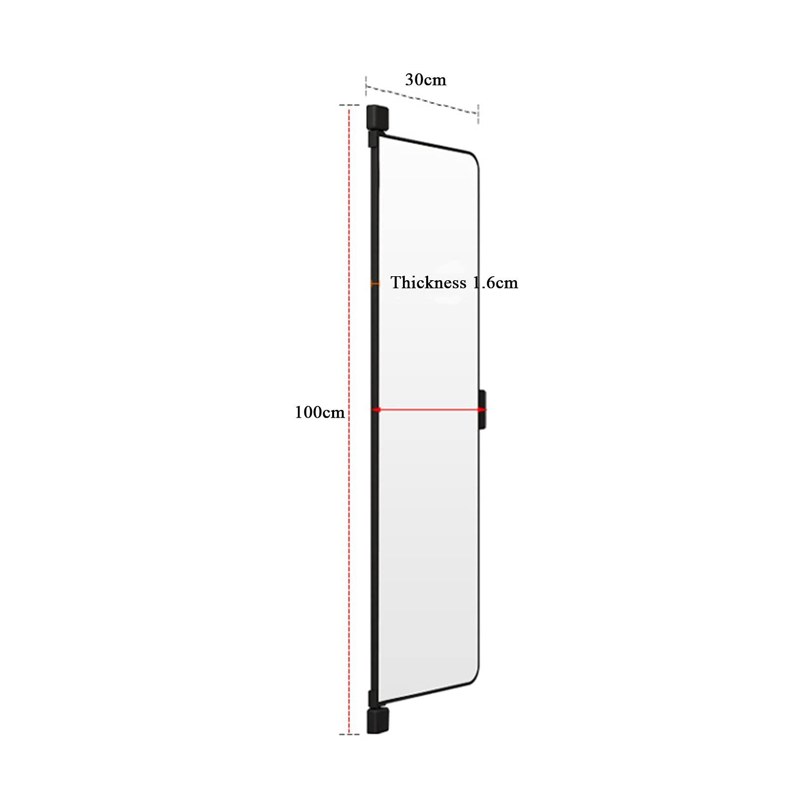 Makeup mirror Wardrobe Mirror, Built-in Rotating Invisible Dressing Mirror, Large Full-Length Folding Mirror, Damaged and Returned (Size : 100cm)