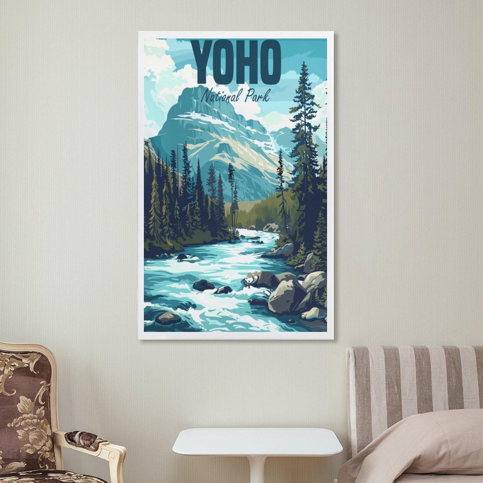 Aihgkzx Aihgkzx Oho National Park Canada Travel Poster Canvas Wall Art Print Picture Home Room Decor 08x12inch(20x30cm)