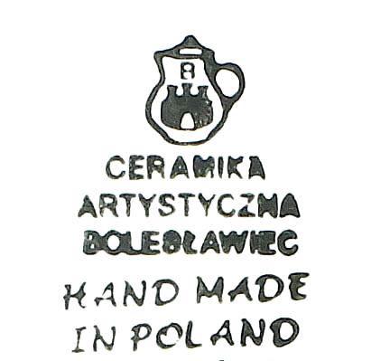 Blue Rose Pottery Blue Rose Polish Pottery Blueberry Dessert Plate