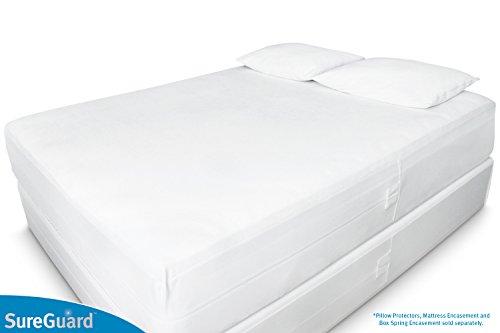 SureGuard Mattress Protectors Full Size SureGuard Box Spring Encasement - 100% Waterproof, Bed Bug Proof, Hypoallergenic - Premium Zippered Six-Sided Cover