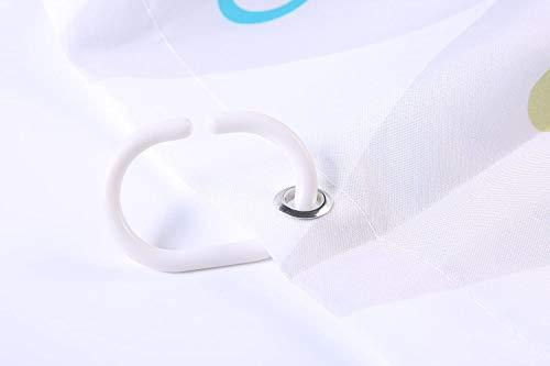 Starosa Shower Curtain Water Proof Oklahoma Scape City Rivers Skyline Night Rumble Industry This Shows Landmarks Parks Outdoor Travel Cloth Fabric Bathroom Decor Set with Hooks 72\" x 78\"