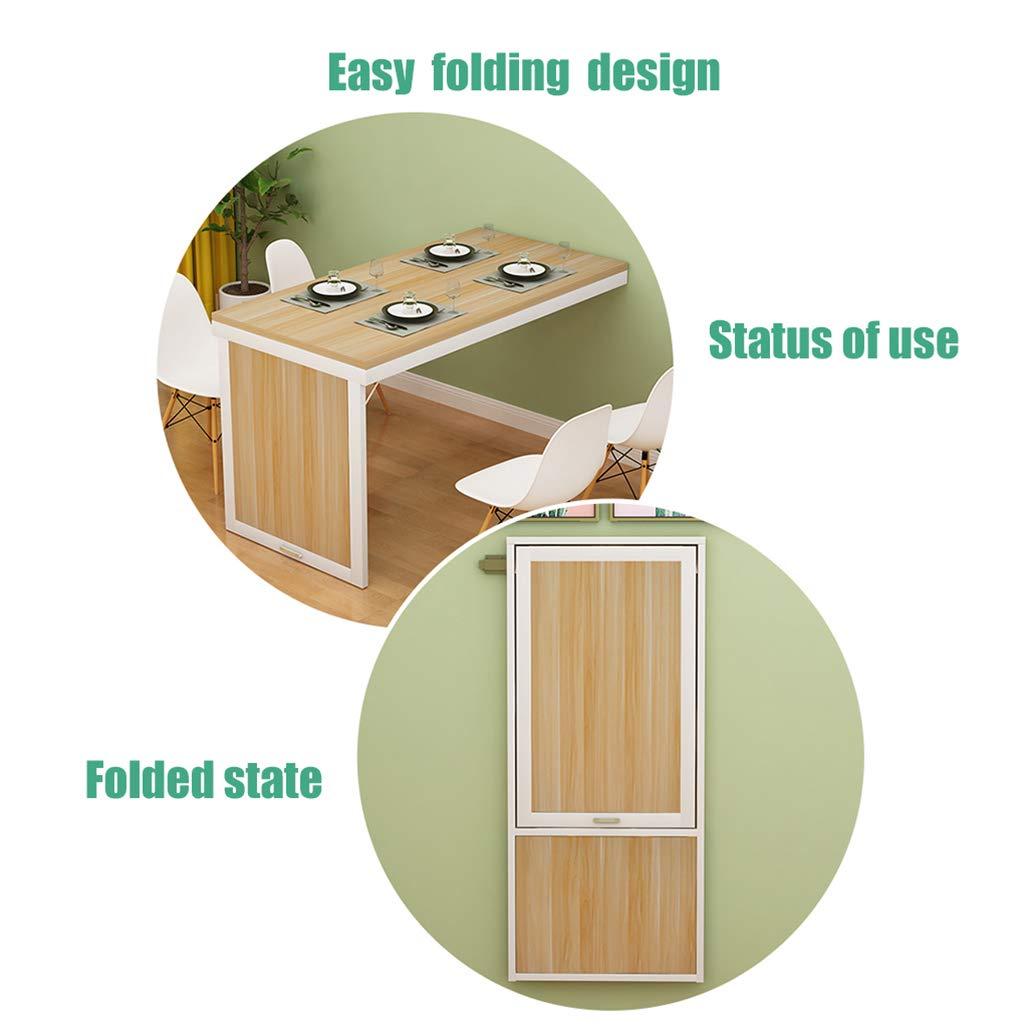 BAHOJAS BAHOJAS Wall Mounted Folding Table - Space Saver Wall Desk - Fold Out Kitchen Dining Table, Invisible Bar Desk & Computer Workbench, Wall Mounted Folding Table for Home Office