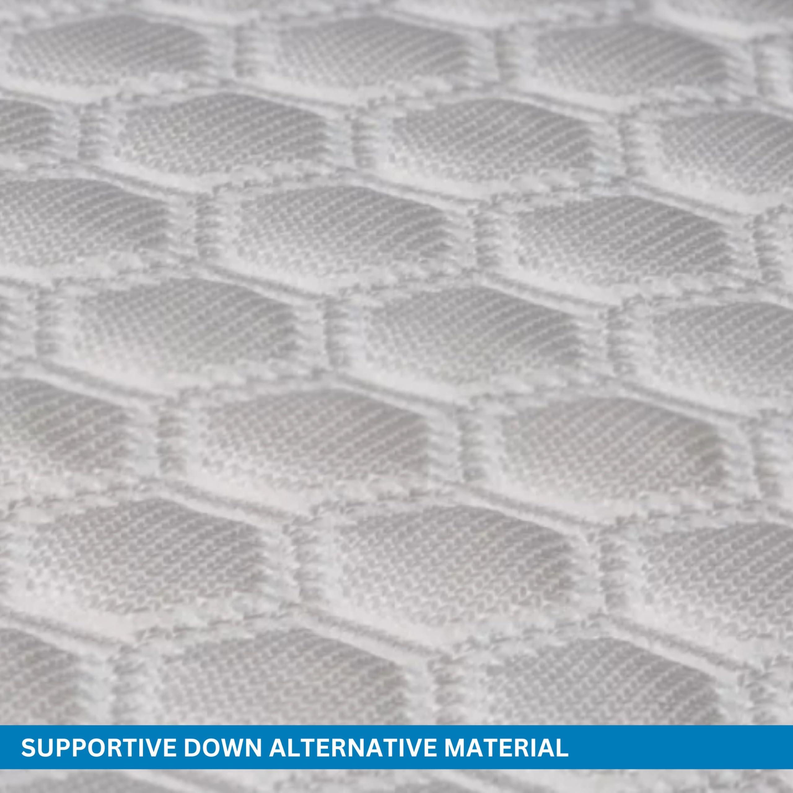 Columbia Columbia Comfort Ice Fiber Side Sleeper Down Alternative Bed Pillow with Polyester Fiberfill, Supportive and Cozy Instant Cooling Double Sided Breathable Cover, White, Standard/Queen Pack of 1