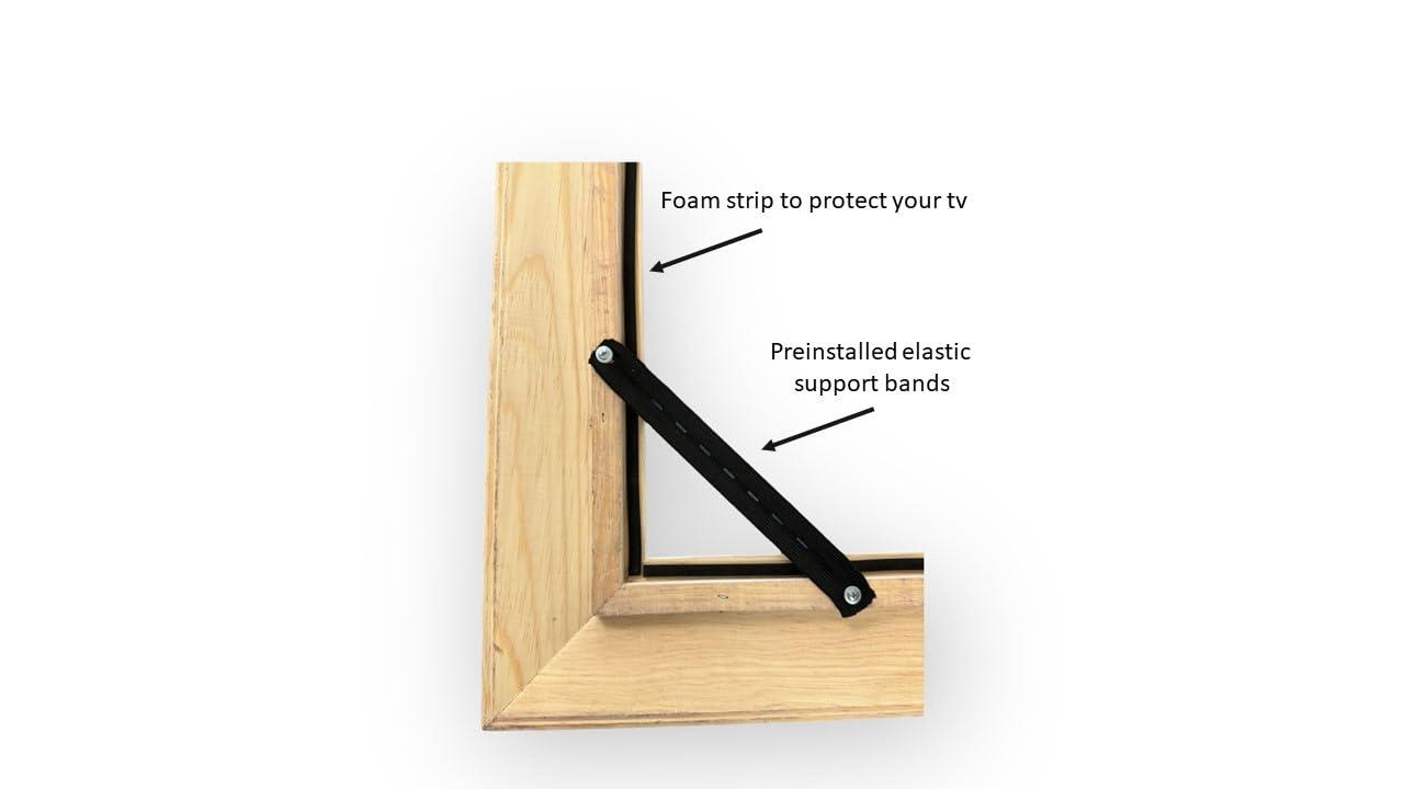 Laredo Frame Factory TV frame for Samsung The Frame TV, fits 32, 43, and 50 inch TVS. Bronze Finish (not for use with other models) (50 INCH THE FRAME TV) Handmade wood ornate TV Frame