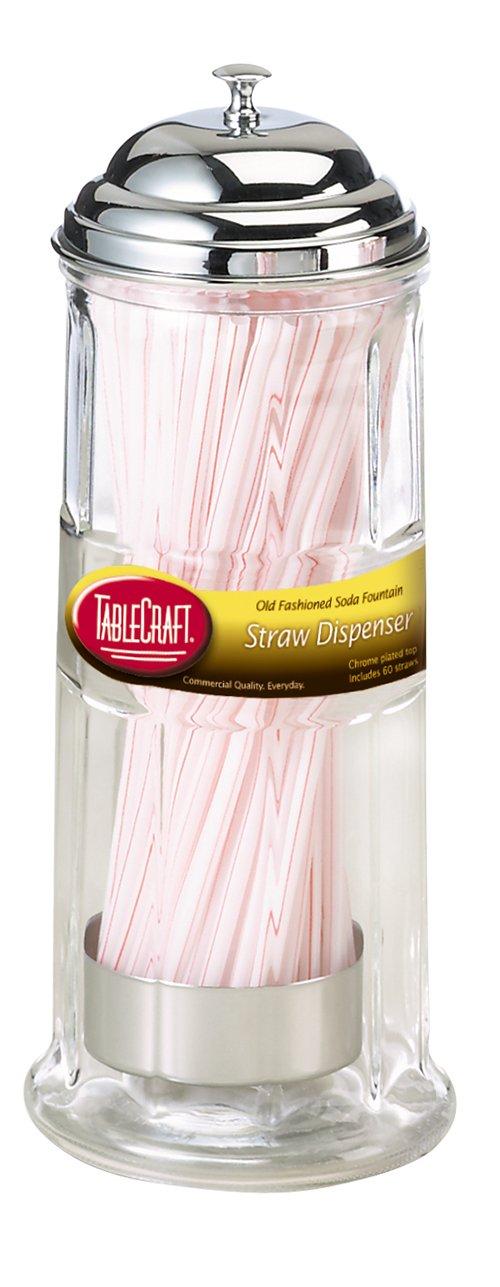 Tablecraft TableCraft Straw Dispenser, Includes Straws