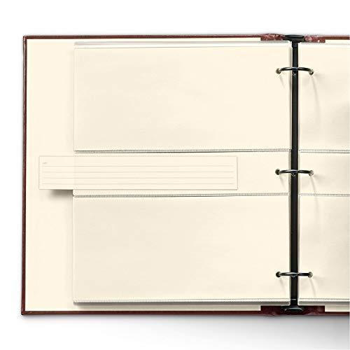 Gallery Leather Gallery Leather Photo Album 4x6-3 Ring Binder Photo Album, 60 Pages for 120 Photos, Fillable, Can Fit 8x10 and 5x7 Photos, Handcrafted - Acadia Tan - 11.75 x 10.5 \", Gallery