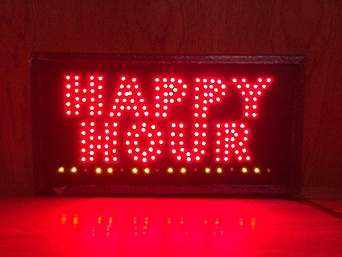 MYHOUSEOFGIFTS Animated Motion LED ***Happy Hour Sign On/Off Switch
