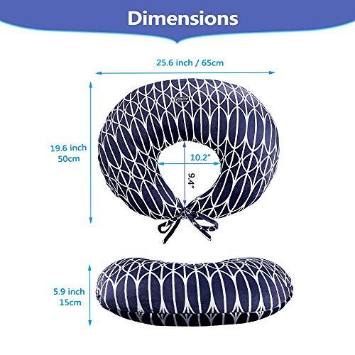 AOSSA BBL Pillow After Surgery Brazilian Butt Lift Pillow Post Surgery Recovery for Sitting Sleeping Driving Booty Butt Pillows for Women Lumbar Back Hip Cushion Seat Support Foam BBL Wedge Pillow