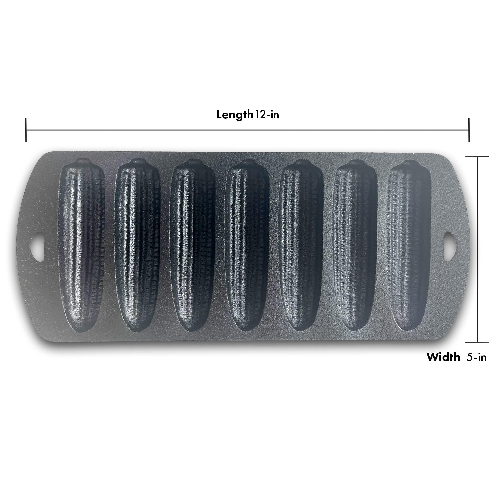 Bayou Classic Bayou Classic 7490 Cast Iron Cornbread Pan Perfect For Baking Golden Brown Cornbread w/ Crispy Edges