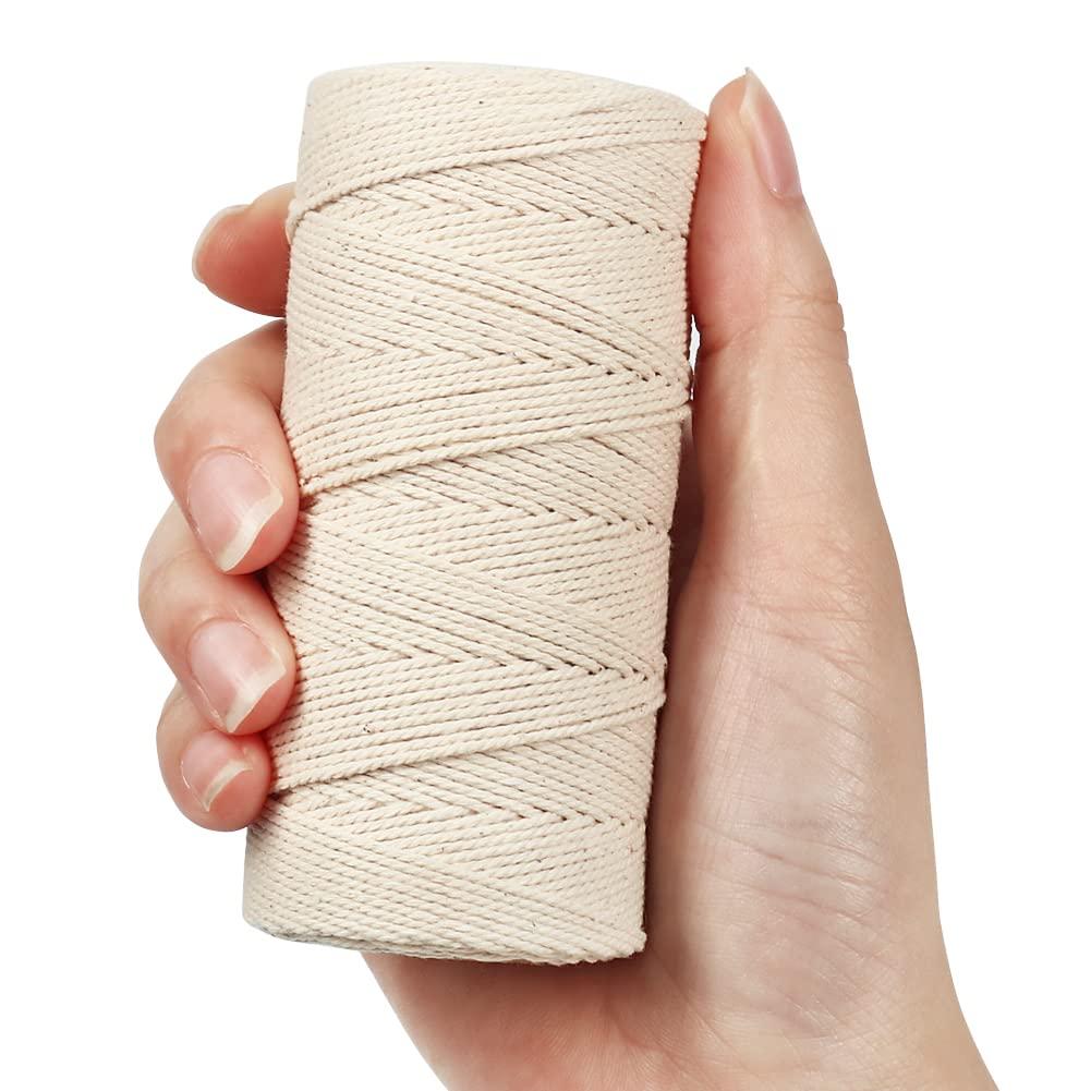 Tenn Well Tenn Well Butchers Cooking Twine, 328 Feet 3Ply 1mm Cotton Bakers Twine, Food Safe Kitchen String for Roasting, Trussing Meat and Turkey, Food Prep, Baking and More