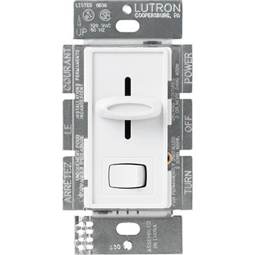 Lutron Lutron Electronics S-603PGH-WH Single and Way Dimmer, 600-watt, White