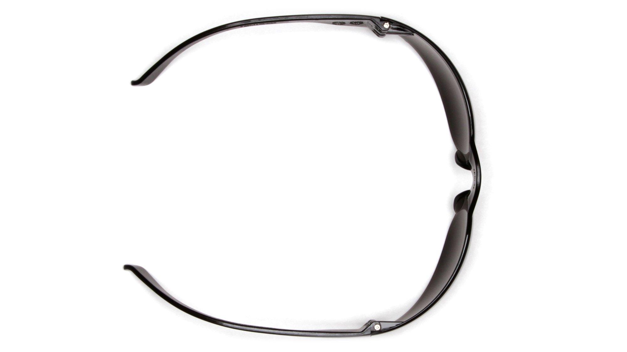 Pyramex Safety Pyramex Mini Intruder Safety Eyewear Clear Frame Gray Lens ANSI Z87+