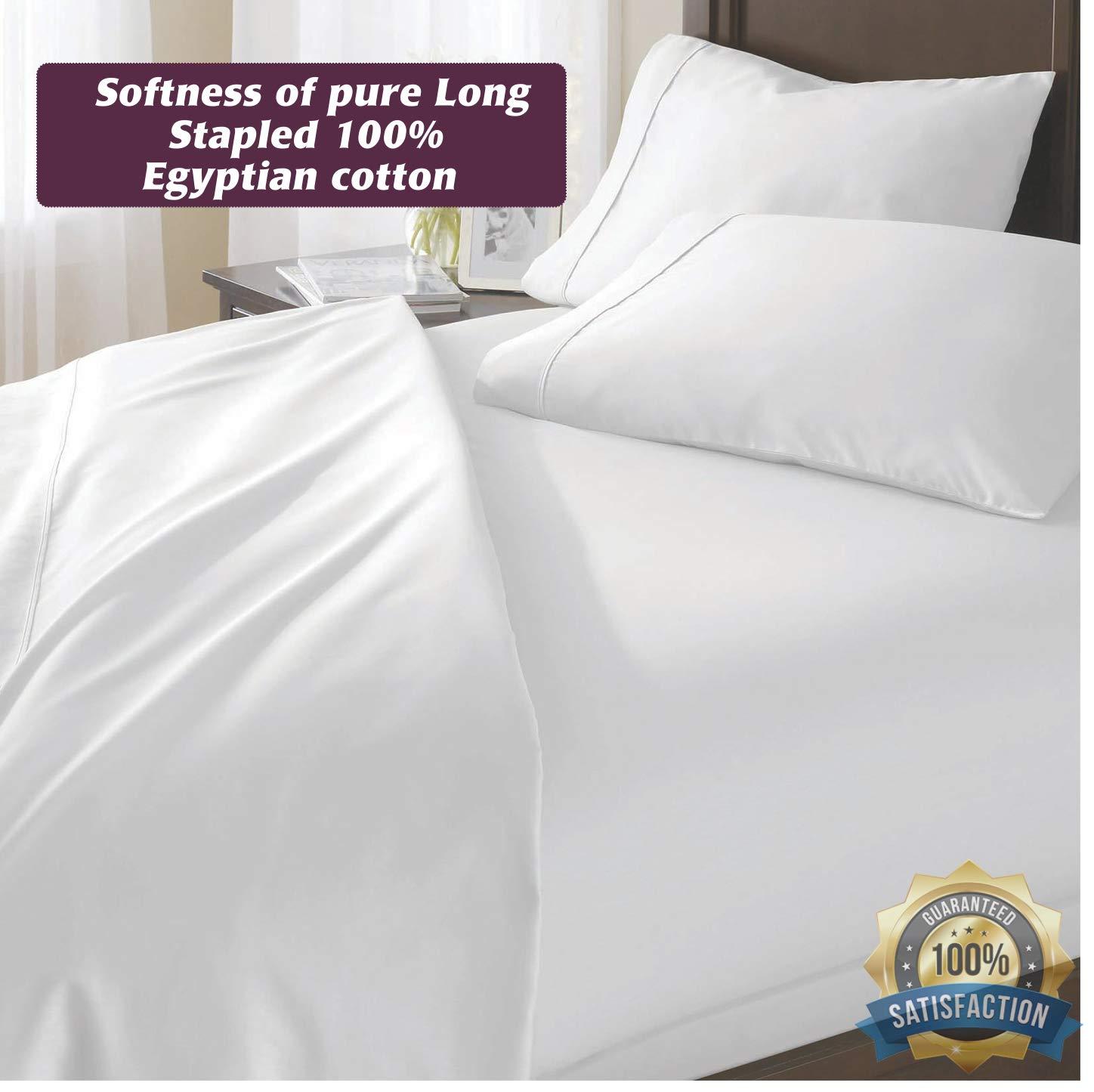 MYNEX MYNEX Presents 4 PC Sheet Set 100% Organic Cotton 800 TC Premium Sheet Set, Soft & Luxurious Long Staple Italian Finish Comfy Bedding Set Comes with 21\" Deep Pocket Twin Burgundy