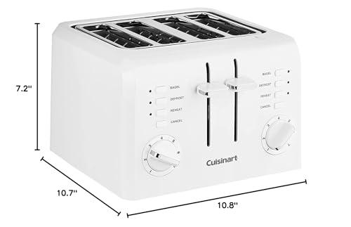 Cuisinart Cuisinart CPT-142P1 4-Slice Compact Plastic Toaster, White