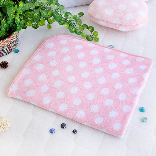 Blancho Blanket [Pink Bow] Fleece Throw Blanket Pillow Cushion/Travel Pillow Blanket (29.5 by 35.4 inches)