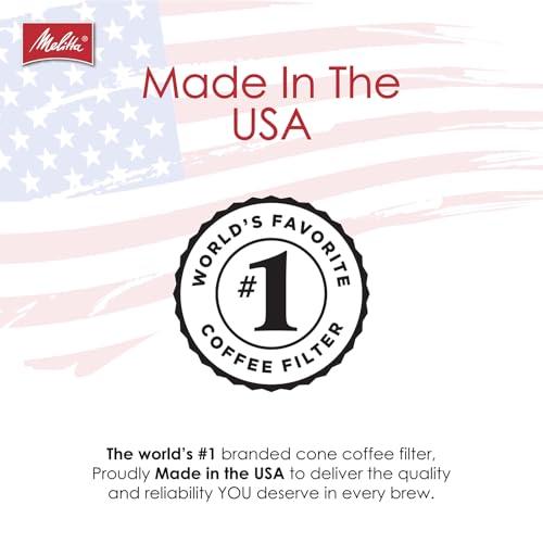 Melitta Melitta 2 Cone Coffee Filters, Unbleached Natural Brown, 100 Count (Pack of 3) 300 Total Filters Count - Packaging May Vary