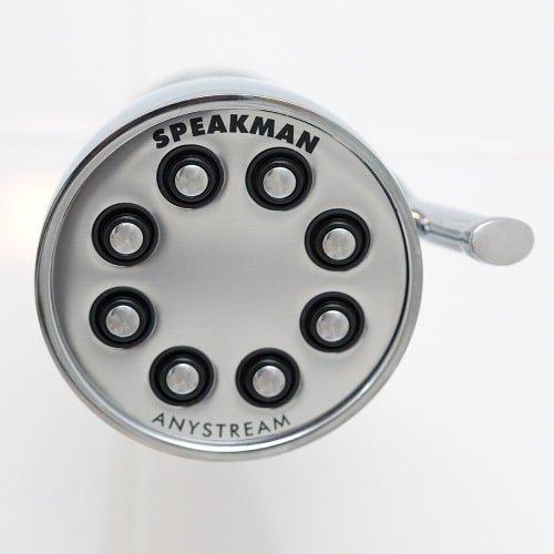 Speakman Speakman S-2251-BN Signature Icon Anystream High Pressure Adjustable Solid Brass Shower Head, Brushed Nickel