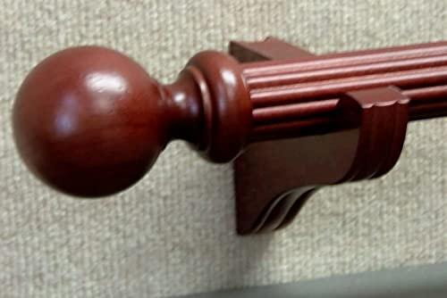 Kirsch Kirsch Wood Trends Classics 3 1/2\" Return Center Bracket for 1 3/8\" pole, Mahogany (MPN# 5611EG083)