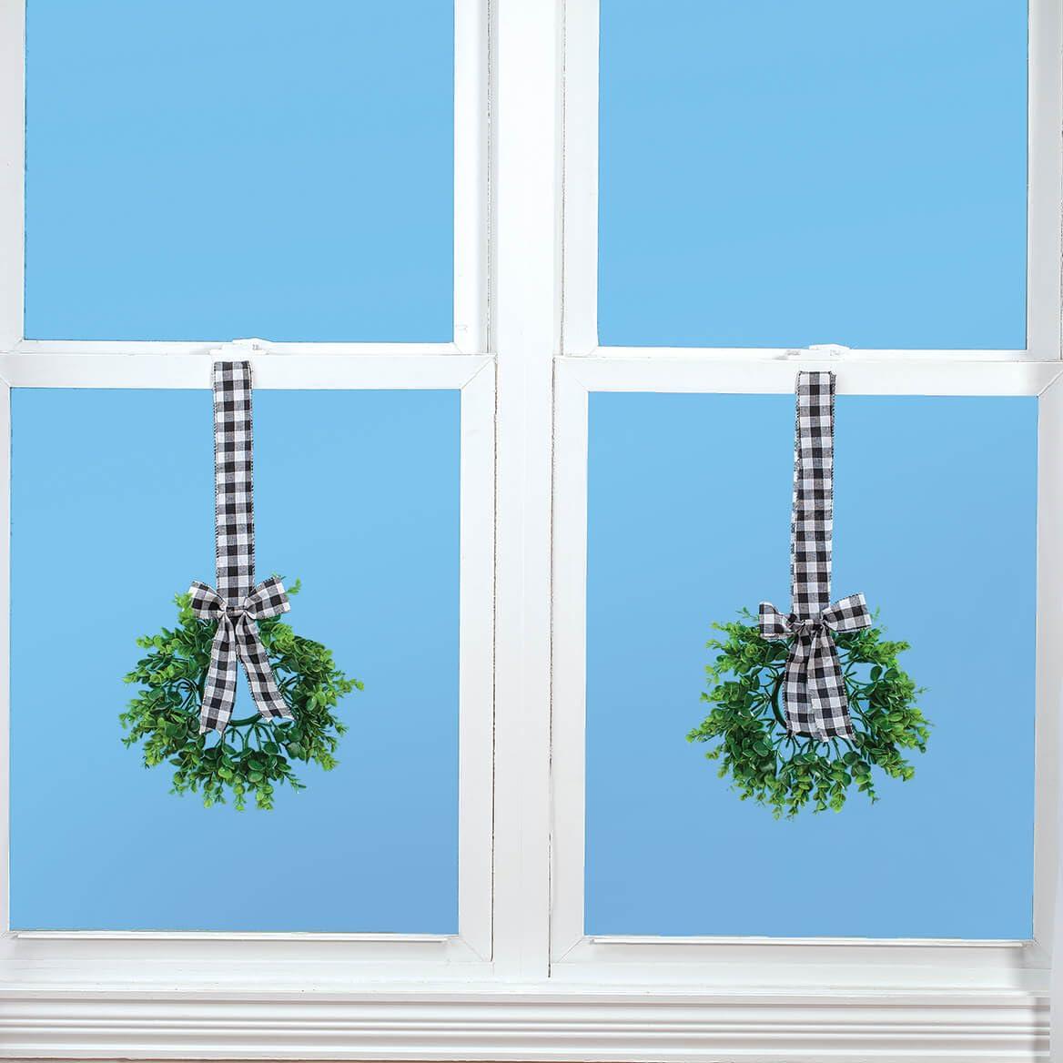 Fox Valley Traders Fox Valley Traders Indoor Window Wreaths, Set of 2