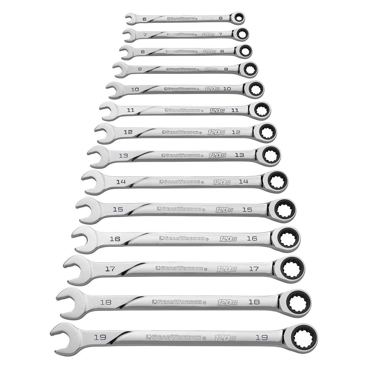 GEARWRENCH GEARWRENCH Universal Spline XL Ratcheting Combination SAE Wrench Set - 86426