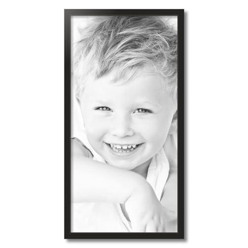 ArtToFrames ArtToFrames 16x32 Inch Black Picture Frame, This 1.00 Inch Custom Wood Poster Frame is Black - Comes with Foam Backing 3/16 inch and Regular Acrylic (FBPL0066-60823-YBLK-16x32)