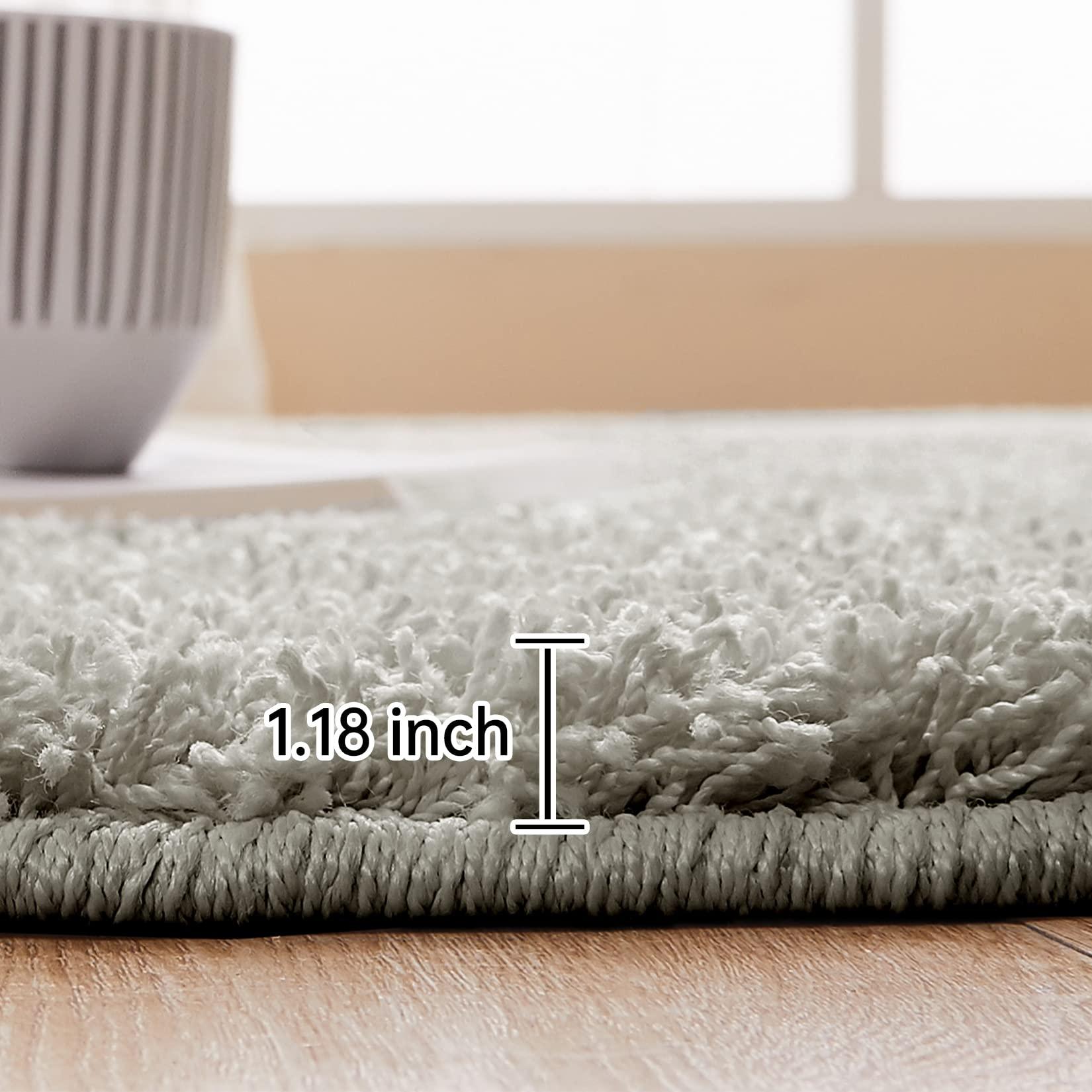 NANAN NANAN Living Room Rug 10x13 Shag Plush Rugs for Bedroom College Dorm Room Non Shedding Fluffy Bedside Rug Soft Shaggy Office Carpet Fuzzy Rugs for Nursery Aesthetic Rugs Ivory Grey
