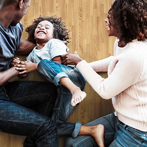 We Sell Mats Forest Floor 5/8 Inch Thick Printed Foam Tiles, Premium Wood Grain Interlocking Foam Floor Mats, Anti-Fatigue Flooring, White Oak, 24 Sq Ft