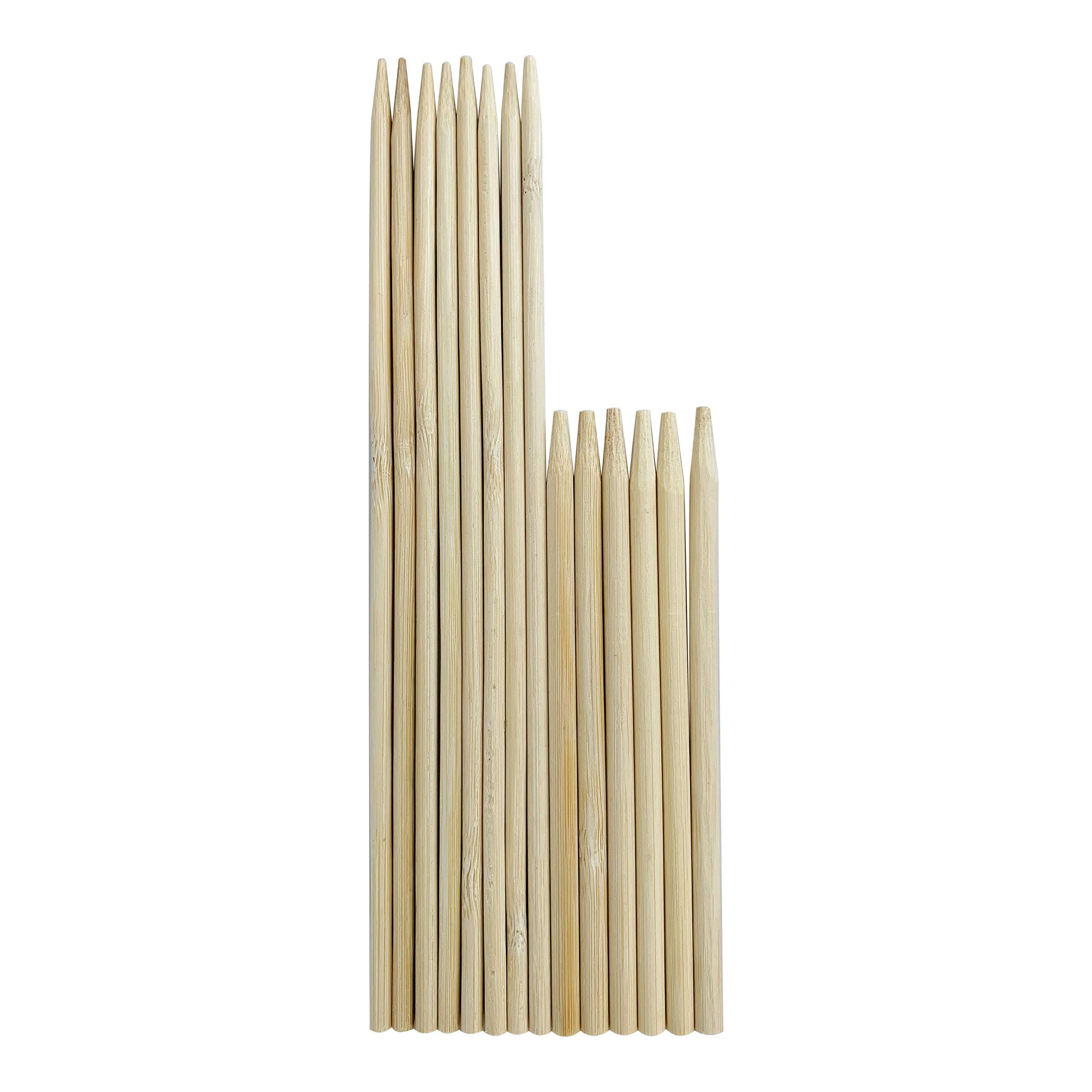 KingSeal 1000 Count | KingSeal Bamboo Wood Corn Dog Skewers, Sticks, 8.75 Inches, 5mm diameter, Commercial Bulk Pack - 1 Box of 1000
