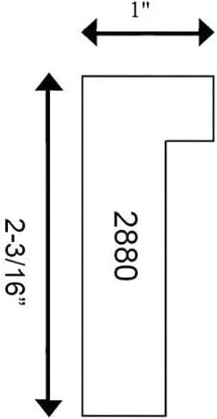 WHOLESALE ARTS AND FRAMES WHOLESALE ARTS AND FRAMES 2-3/16\" Deep Polystyrene Shadow Box Picture Frame - by WholesaleArtsFrames-com 13x13 2880 - White - American Made