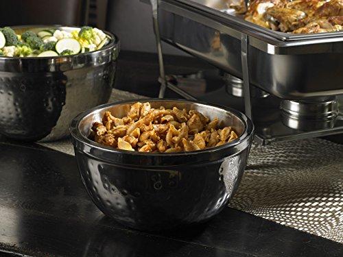 NUCU NUCU Artisan Insulated, Double-Wall Hammered Stainless Steel Serving Bowl, 14-Ounce Capacity