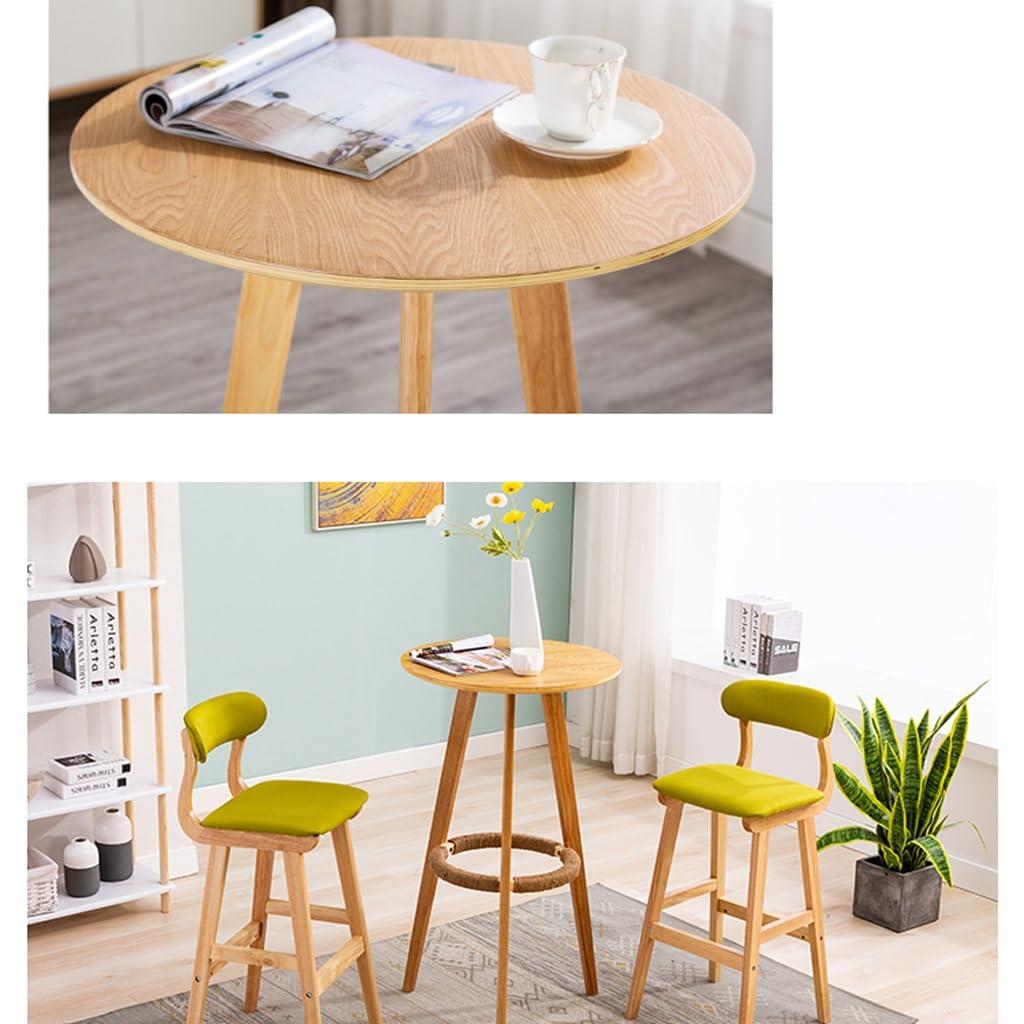 FEELIN Bar Table Coffee Table Small Bar With Foot Ring High Table Simple High Leg Small Round Table Coffee Table Home Bar Table Bar Table Dining Table Pub Table High Top Table ( Color : A , Size : Small )