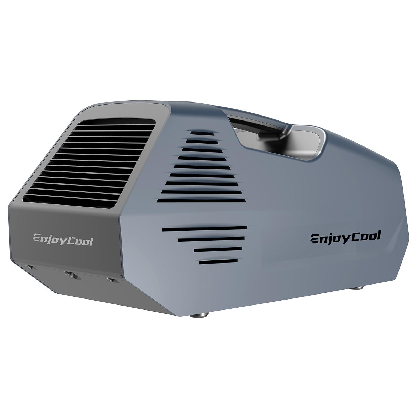 MOSSANTFUL Portable Air Conditioners Tent Air Conditioner Camping Air Conditioner 2380Btu Home Ac Cooling Unit 24Volt 220W Low Power Consumption For Outdoor Camping Tent Car Truck Parties Fishing Van And Rv