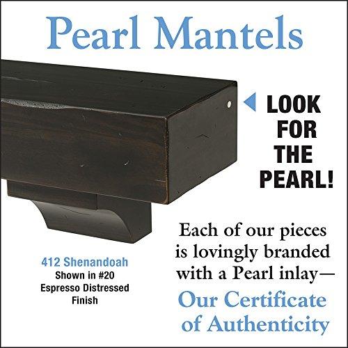 Pearl Mantels Pearl Mantels 412-48-20 The Shenandoah 48-Inch Shelf/Mantel Shelf Espresso Rustic Distressed Finish