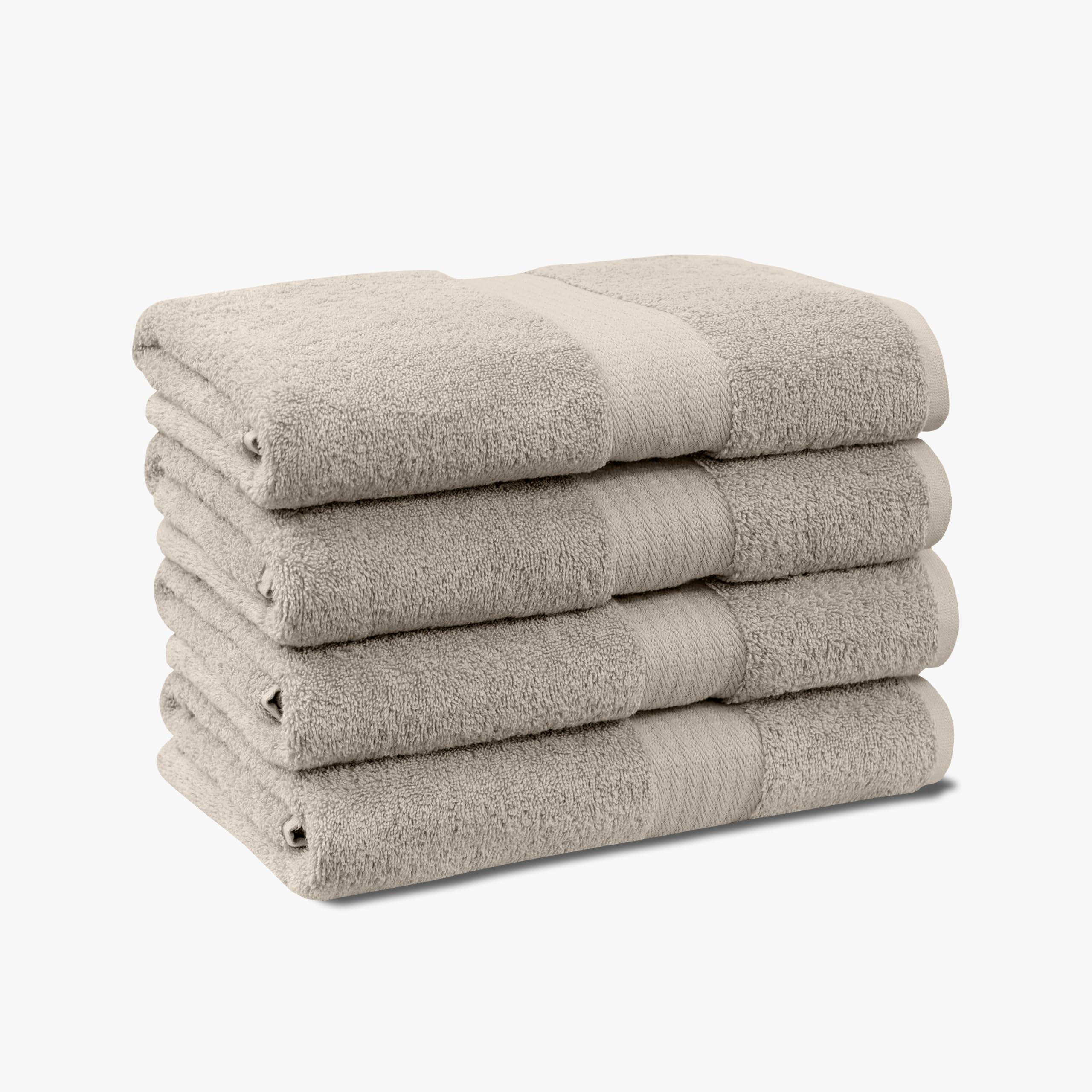 1888 Mills 1888 Mills 4 Pack Premium Bath Towel Set, True Classics Premium Cotton Blend, Super Soft and Highly Absorbent Bath Towels for Bathroom, Hotels, Spa and Gym, Taupe