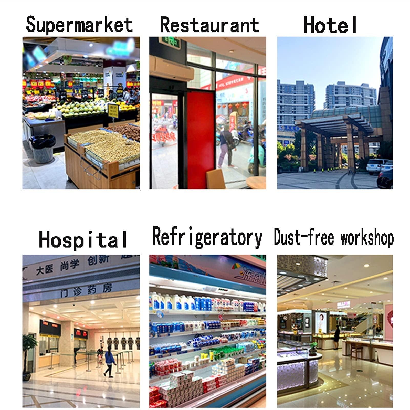 Air Curtain Air Curtain Commercial Door of 600mm, 900mm, 1200mm Styles Can Prevent Dust, Heat and Odor, Low Noise and Energy Saving (Size : 60cm)