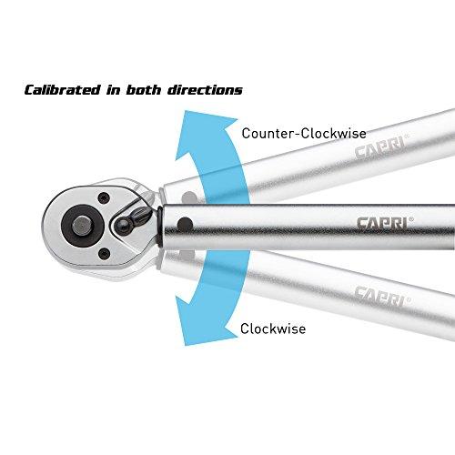 Capri Tools Capri Tools 31200 30-150 Inch Pound Industrial Torque Wrench, 1 4" Drive, Matte Chrome