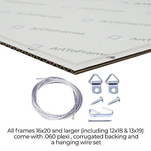 ArtToFrames ArtToFrames 20x28 Inch White Picture Frame, This 1.25\" Custom Poster Frame is Satin White Frame, for Your Art or Photos, WOMFRBW26074-20x28