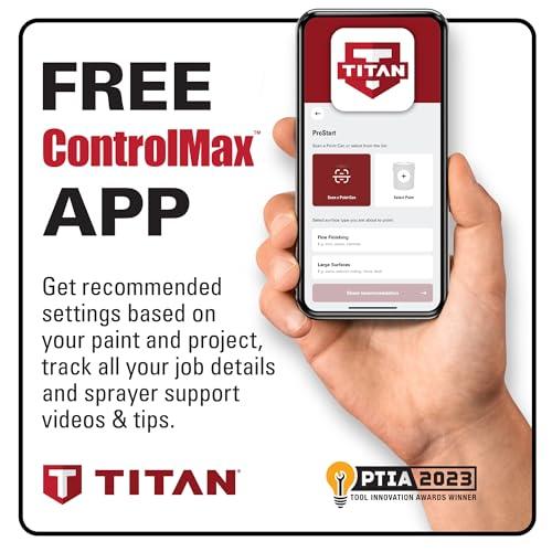 Titan Tool Titan Tool 0580009 ControlMax 1700 High Efficiency Airless Paint Sprayer, HEA Technology decreases Overspray by up to 55% While Delivering Softer Spray